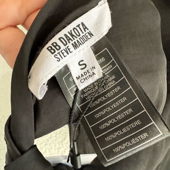 BB Dakota Steve Madden Black Halter with Chain Choker - Picture 7 of 8